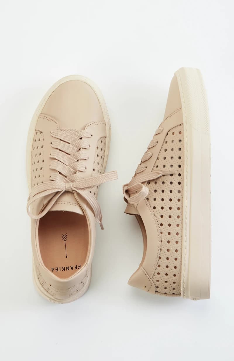 FRANKIE4 Mim IV White Weave Sneakers