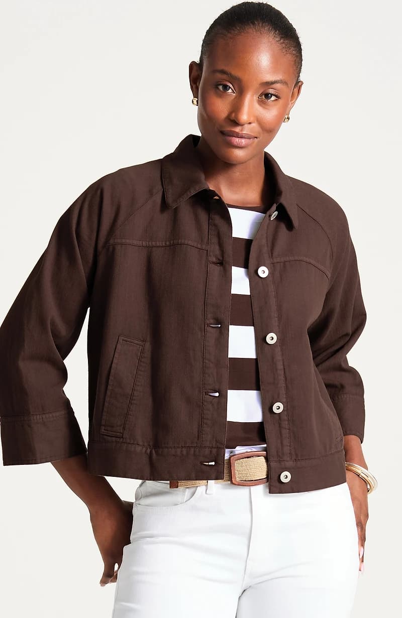 Raglan-Sleeve Jacket