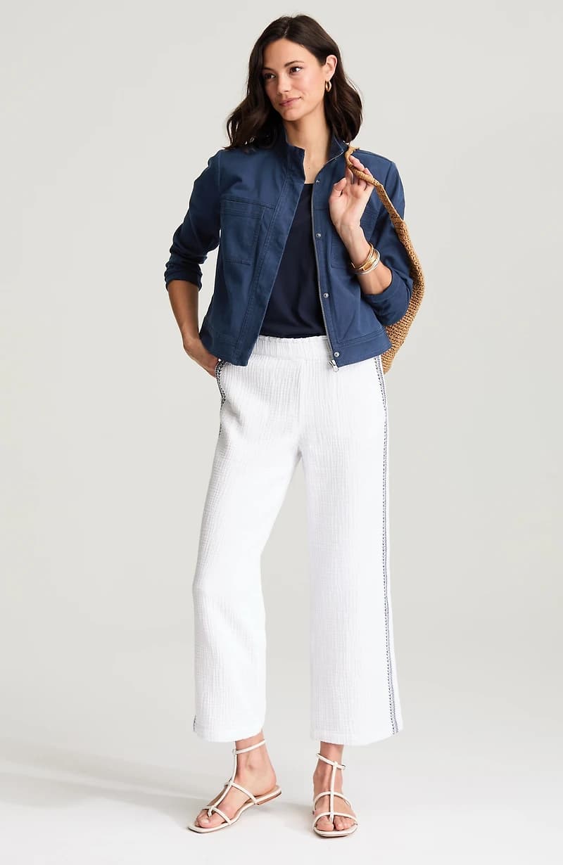 Patch-Pocket Stand-Collar Jacket
