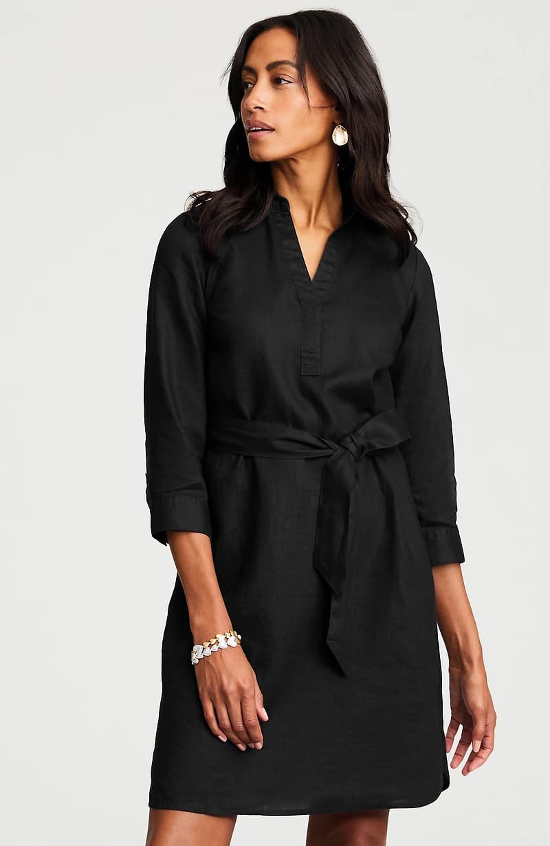 Linen A-Line Dress